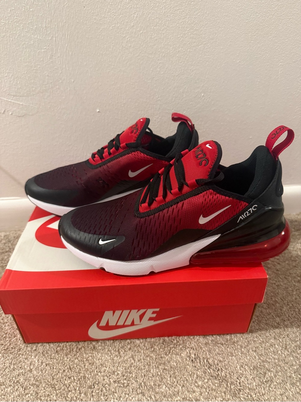Nike Air Max 270 Women’s Shoes - Red/Black